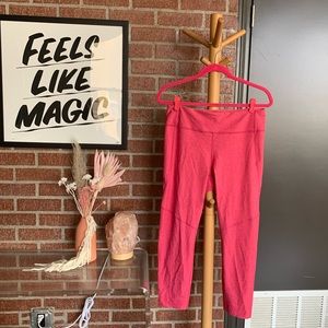 🦩 PINK FLAMINGO OUTDOOR VOICES 3/4 WARMUP LEGGING